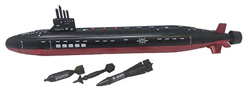Promo 16.5 Inch Toy Navy Black Submarine With Sound Effects And Torpedo (2 Pack) - Sea Mission Play Edition
