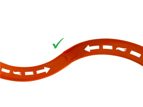 Curve Tracks Expansion Packs Includes 8 Curved Track Pieces & 4 Connectors 10 Long - Indoor Racing Activity Set