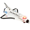Light Up Space Shuttle Toy 1PC Battery Operated Spaceship Toy With LEDs Sounds And Pullback Motion Outer Space Party Decoration Great Space Gifts For Boys And Girls 6 Inches - Astronaut Imagination Edition