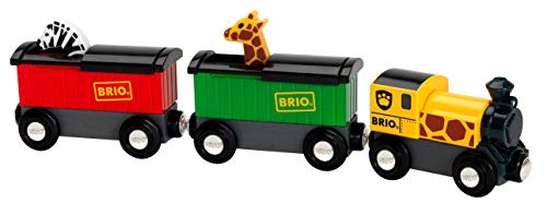 RIO World – 33722 Safari Train 3 Piece Toy Train Accessory For Kids Age 3 And Up - Classic Train Play Edition