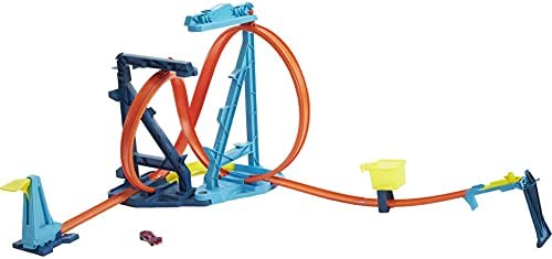 Budget Track Set And 1:64 Scale Toy Car Track And Loop Building Kit With Adjustable Set-Ups And Jump Infinity Loop Kit - Indoor Racing Activity Set