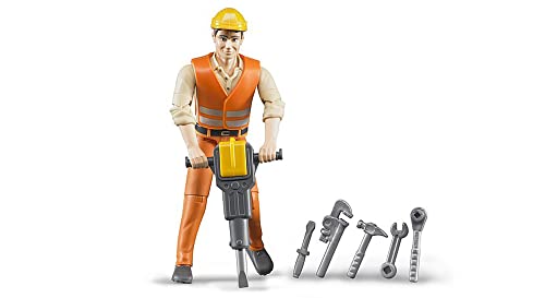 Budget Construction Worker With Accessories - Construction Vehicle Activity Set