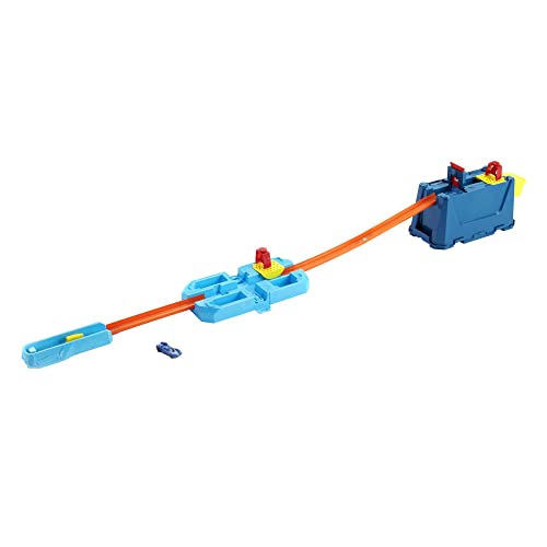 Wholesale Track Builder Unlimited Stunt Crash Box Playset With 18 Building Components In Storage Box With Lid & One 1:64 Scale Hot Wheels Car Awesome Gift For Kids 6 To 12 Years Old - Indoor Racing Activity Set