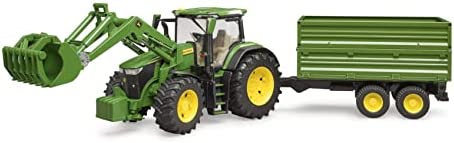 John Deere 7930 With Frontloader And Tandemaxle Tipping Trail - Construction Vehicle Activity Set