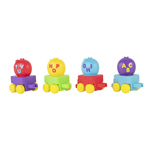 Musical Alphabet Train With JJ-Features Alphabet Train With Music,Sounds & Phrases-4 Alphabet Wagons,1 JJ Conductor Figure-Plays Clips Of ABC Song -Toys For Kids And Preschoolers - Classic Train Play Edition