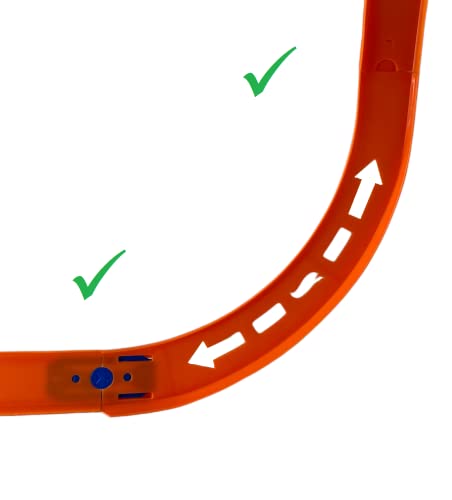 Curve Tracks Expansion Packs Includes 8 Curved Track Pieces & 4 Connectors 10 Long - Indoor Racing Activity Set
