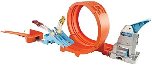 Rapid Raceway Champion Action Hot Wheels Championship Track Speed Boost Oval Track Ages 4 And Older - Indoor Racing Activity Set