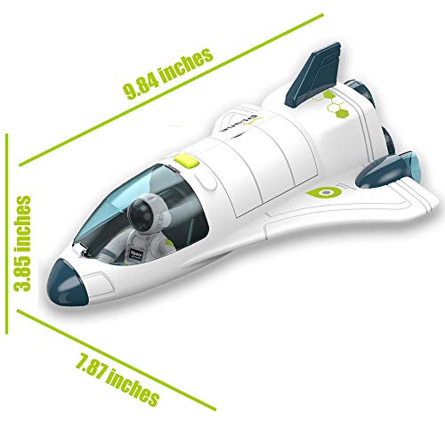 Budget Space Shuttle Spacecraft Airplane Toys For Kids With Lights & Sound & Astronaut Figure,Spaceship Toys For Any Interstellar Mission Adventure,Toy Rocket Gift For Boys 3-5-8 - Astronaut Imagination Edition