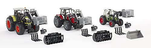 Top 10 Toys – Construction Realistic Attachments And Accessories For Frontloader Vehicle Including A Basket Pallet Winch And Forks – Ages 3+ - Construction Vehicle Activity Set