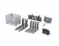 Top 10 Toys – Construction Realistic Attachments And Accessories For Frontloader Vehicle Including A Basket Pallet Winch And Forks – Ages 3+ - Construction Vehicle Activity Set