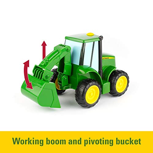 Lights & Sounds Farmin Friends Toy Hauling Set With Toy Truck And Backhoe Tractor Toy Ages 18 Months And Up - Construction Vehicle Activity Set