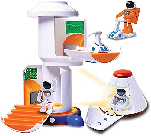 Top 10 Stro Venture Space Playset – Toy Space Station & Space Capsule With Lights And Sound & 2 Astronaut Figurine Toys For Boys And Girls - Astronaut Imagination Edition
