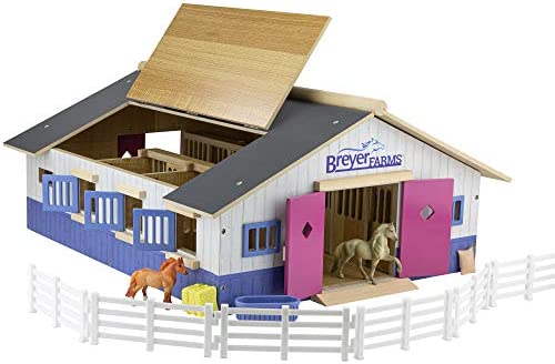 Top 10 Horses Unicorn Magic Wooden Stable Playset With 6 Unicorns 6 Piece Playset 6 Stablemates Unicorns Included 6 H X 9 L X 2.5 D 1:32 Scale Model 59218 Multicolo - Construction Vehicle Activity Set