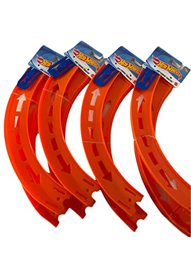 Curve Tracks Expansion Packs Includes 8 Curved Track Pieces & 4 Connectors 10 Long - Indoor Racing Activity Set