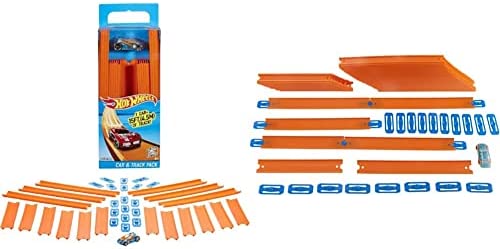 Track Builder Straight Track With Car Styles May Vary - Indoor Racing Activity Set