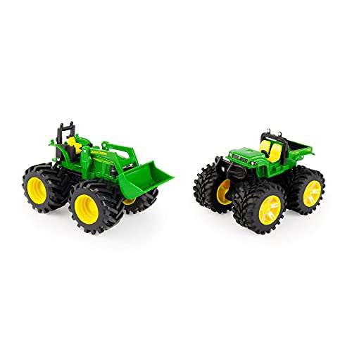 Toddler Toys Monster Treads Super Scale Combine Toy Set With 2 Extra Monster Treads Vehicles Ages 3+ G - Construction Vehicle Activity Set
