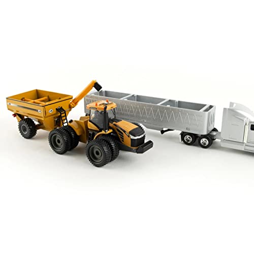 1/64 AGCO 4 Piece Harvesting Set With Gleaner A86 Combine 16420 - Construction Vehicle Activity Set