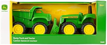 Sandbox Vehicle Set — Includes Dump Truck Toy And Tractor Toy With Loader — Girl And Boy Toys — Ages 18 Months And Up — 6 Inch — 2 Count - Construction Vehicle Activity Set