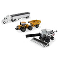 1/64 AGCO 4 Piece Harvesting Set With Gleaner A86 Combine 16420 - Construction Vehicle Activity Set