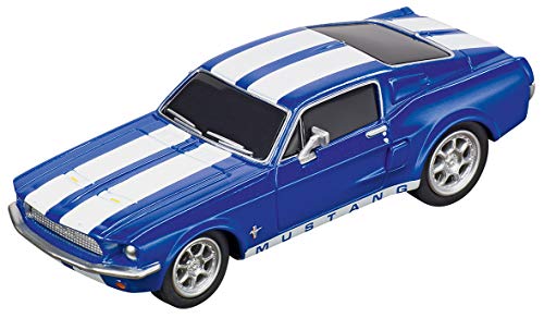 64146 Ford Mustang 67 Racing Blue GO Analog Slot Car Racing Vehicle 1:43 Scal - Indoor Racing Activity Set