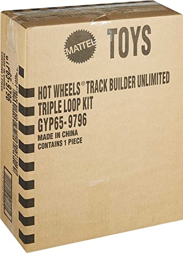Track Builder Unlimited Triple Loop Kit Collapsible 3-Loop Gift Set For Kids 6 To 12 Years Old & One 1:64 Scale Hot Wheels Vehicle With Connection Points Amazon Exclusive - Indoor Racing Activity Set