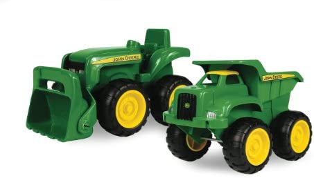 Sandbox Vehicle Set — Includes Dump Truck Toy And Tractor Toy With Loader — Girl And Boy Toys — Ages 18 Months And Up — 6 Inch — 2 Count - Construction Vehicle Activity Set
