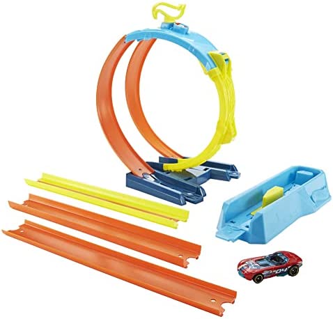 Track Builder Pack Assorted Curve Parts Connecting Sets Ages 4 And Older - Indoor Racing Activity Set