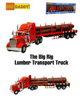 Wholesale Rig Heavy Duty Tractor Trailer Transport Series Lumber Truck Tractor Trailer - Construction Vehicle Activity Set