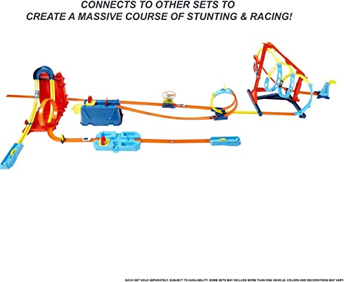 Track Builder Straight Track With Car Styles May Vary - Indoor Racing Activity Set