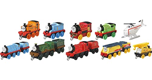 Deals Price Thomas & Friends Sodor Steamies 10-Pack Of Die-Cast Metal Push-Along Train Engines And Vehicles For Preschool Kids Ages 3 And Up - Classic Train Play Edition