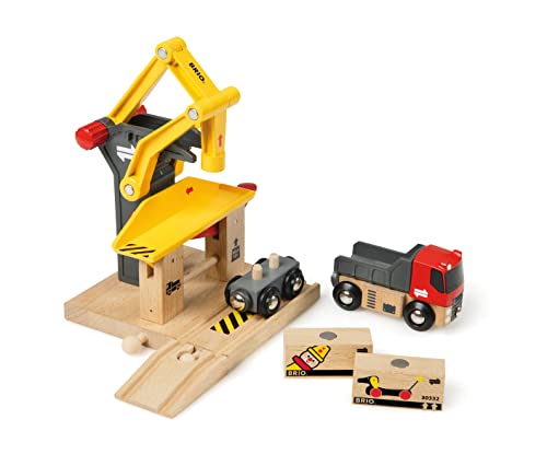 RIO World – 33280 Freight Goods Station Toy Train Accessories For Kids Age 3 And Up Green - Classic Train Play Edition