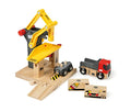 RIO World – 33280 Freight Goods Station Toy Train Accessories For Kids Age 3 And Up Green - Classic Train Play Edition