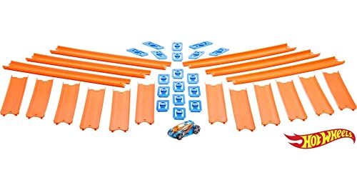 Track Builder Straight Track With Car Styles May Vary - Indoor Racing Activity Set