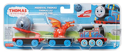 Thomas & Friends Medieval Thomas Engine Die-cast Push-Along Toy Train For Preschool Kids Ages 3 Years And Old - Classic Train Play Edition