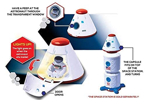 Stro Venture Deluxe Space Playset Toy – Space Shuttle Space Station & Capsule Space Rover & Rocket W/Lights And Sound – Space Toys For Boys And Girls - Astronaut Imagination Edition