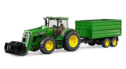 John Deere 7930 With Frontloader And Tandemaxle Tipping Trail - Construction Vehicle Activity Set