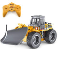 Deals Fisca RC Truck Remote Control Snow Plow 6 Channel 2.4G Alloy Snow Sweeper Vehicle 4WD Tractor Toy With Lights For Kid - Construction Vehicle Activity Set