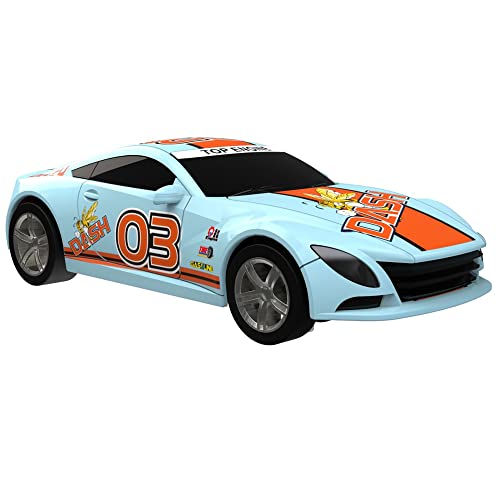 Super 251 USB Power Slot Car Racing Set LED Headlights Strong Magnetic Base Mechanical Lap Counter & Powerbase Integrated As Combo Track For Ages 8 And Up - Indoor Racing Activity Set