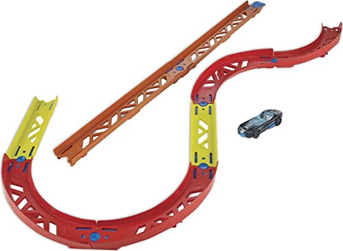 Track Builder Pack Assorted Curve Parts Connecting Sets Ages 4 And Older - Indoor Racing Activity Set