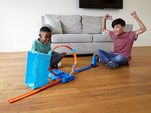 Deals Track Builder Multi Loop Box Ultimate Storage 10 Feet Of Track Connectors Launcher Diecast Car Portable Ages 4 And Abov - Indoor Racing Activity Set