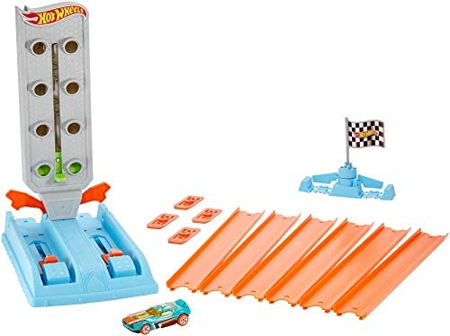 Rapid Raceway Champion Action Hot Wheels Championship Track Speed Boost Oval Track Ages 4 And Older - Indoor Racing Activity Set