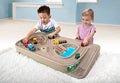 Portable Carry And Go Kids Race Track Toy Car Train Table 2-Sided No Assembly For Children 3 4 5 6 7 Years Old Boys Girls Made In USA - Indoor Racing Activity Set