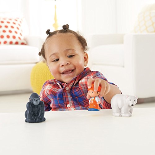 Little People Zoo Train Toy With Music And Sounds For Toddlers 1 Conductor And 2 Animal Toy Figures Choo-Choo Zoo Train - Classic Train Play Edition
