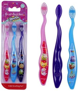 Thomas The Train & Friends Soft Toothbrushes 3 Pack Brush Buddies (Blue Yellow Red) - Classic Train Play Edition