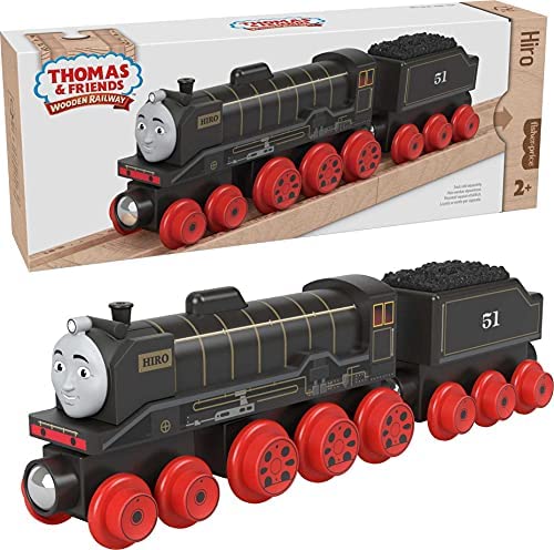 Cheap Wooden Railway James Engine And Coal Car Push-Along Train Made From Sustainably Sourced Wood For Kids 2 Years And Up - Classic Train Play Edition