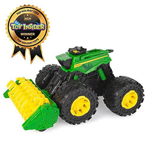 Toddler Toys Monster Treads Super Scale Combine Toy Set With 2 Extra Monster Treads Vehicles Ages 3+ G - Construction Vehicle Activity Set