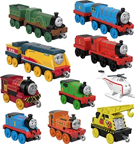 Deals Price Thomas & Friends Sodor Steamies 10-Pack Of Die-Cast Metal Push-Along Train Engines And Vehicles For Preschool Kids Ages 3 And Up - Classic Train Play Edition