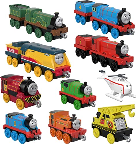 Deals Price Thomas & Friends Sodor Steamies 10-Pack Of Die-Cast Metal Push-Along Train Engines And Vehicles For Preschool Kids Ages 3 And Up - Classic Train Play Edition