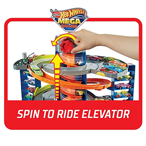 Mattel – Hot Wheels City 50 New Mega Garag - Indoor Racing Activity Set