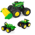 Toddler Toys Monster Treads Super Scale Combine Toy Set With 2 Extra Monster Treads Vehicles Ages 3+ G - Construction Vehicle Activity Set